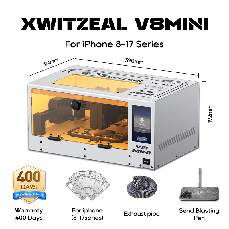 Electronics Repair Training - Xwitzeal ® V8 MINI Laserlijmverwijderingsmachine voor